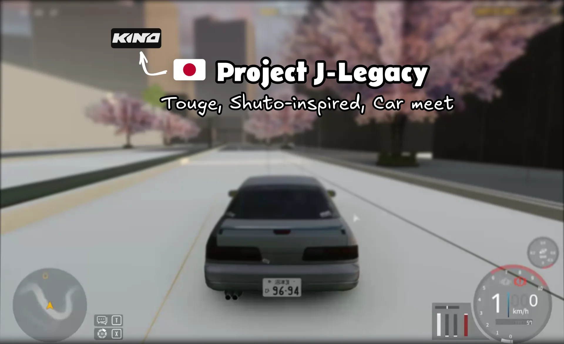 Blender 3D custom Japanese fictional city environment for CarX drift