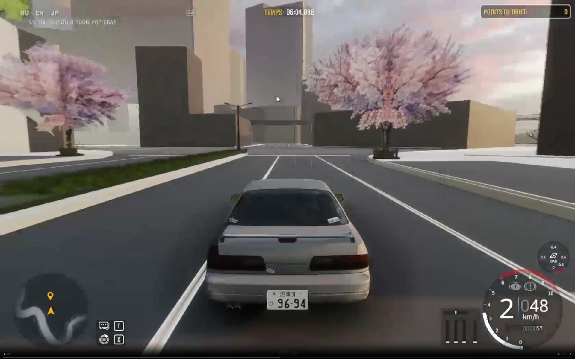 Blender 3D rendered Japanese street track level for CarX drift game