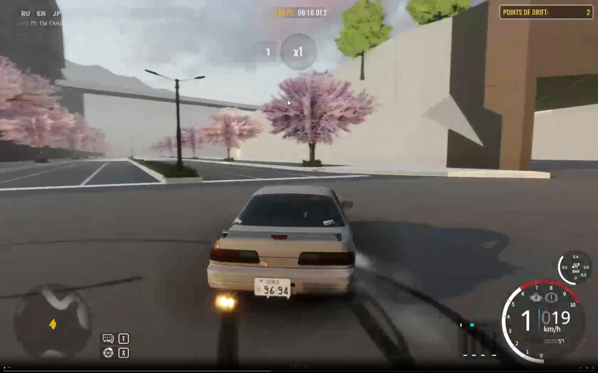 Blender 3D rendered fictional Japanese city track for CarX drift