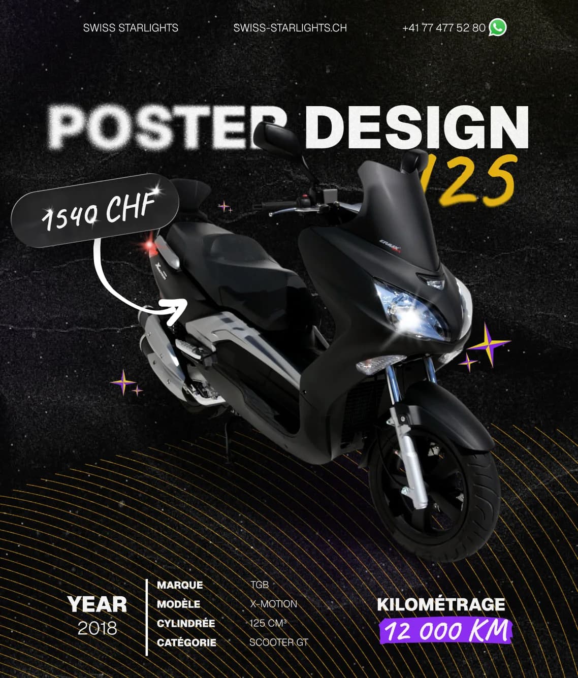 125cc Scooter Facebook Marketplace Ad Poster